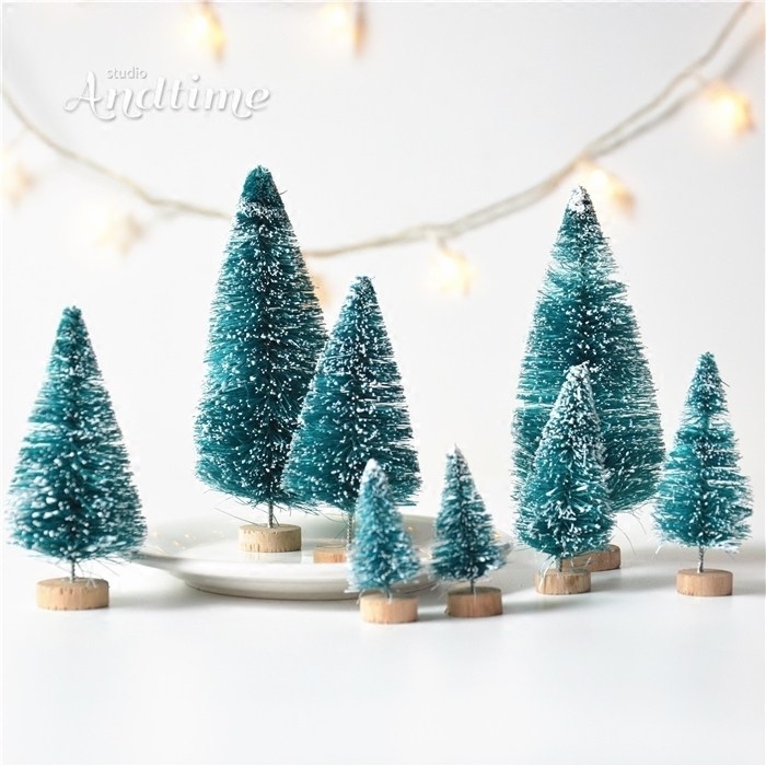 森系迷你圣诞树摆件拍照道具diy