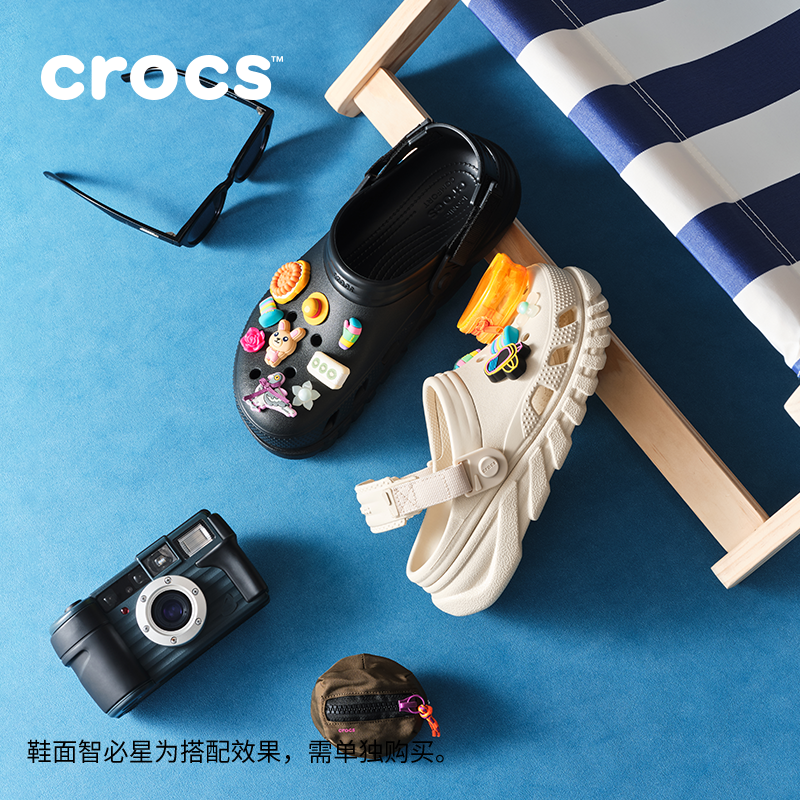 Crocs卡骆驰蜗轮洞洞鞋男沙滩鞋户外拖鞋凉鞋女鞋