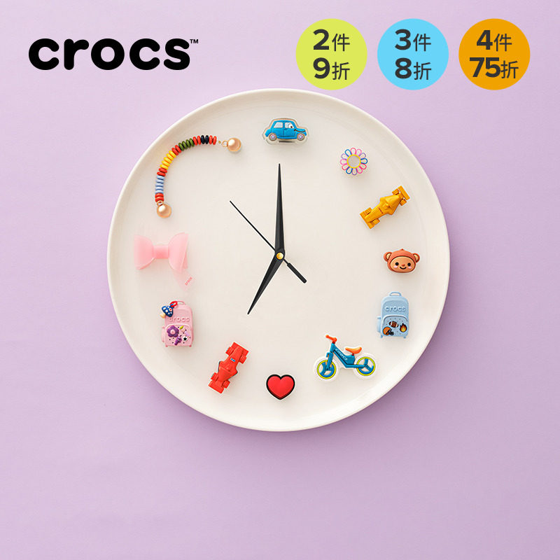 Crocs卡骆驰智必星配件洞洞鞋花 经典蓝色双肩包 经典粉色双肩包