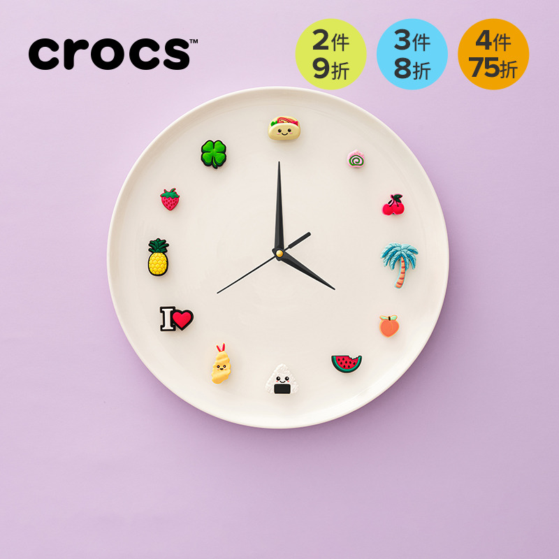 Crocs智必星配件洞洞鞋花
