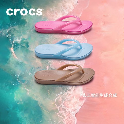 Crocs卡骆驰迈阿密果冻圆头人字拖休闲夹脚凉鞋拖鞋|212014