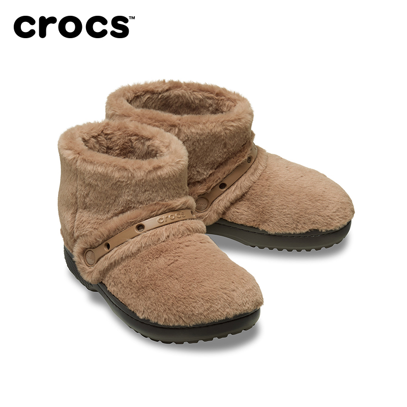 【好物体验专享】Crocs卡骆驰经典雪绒靴暖棉短靴|211743