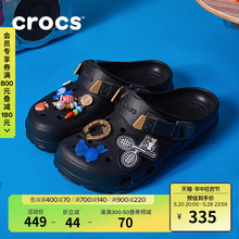 Crocs沙滩鞋卡骆驰经典特林洞洞鞋男户外沙滩鞋包头拖鞋|206340