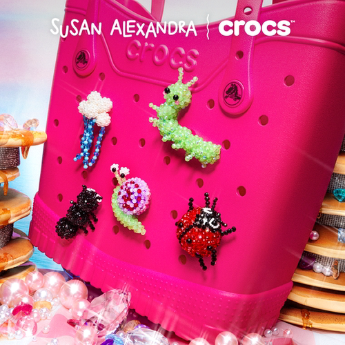 Crocs卡骆驰智必星配件洞洞鞋 Susan Alexandra x Crocs 五件套