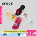 厚底女鞋 Crocs卡骆驰复古小鲸鱼凉拖户外一字拖鞋 211108