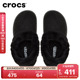 Crocs卡骆驰经典 212106 女鞋 雪绒仿麂皮洞洞鞋 秋冬毛毛鞋