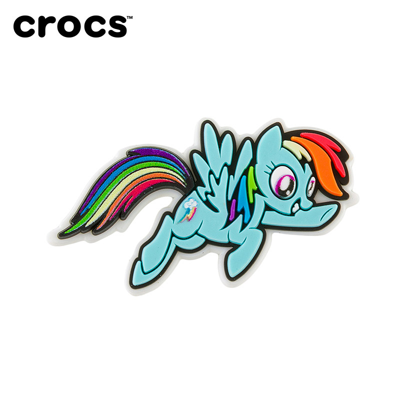 Crocs卡骆驰智必星配件洞洞鞋花 小马宝莉云宝黛西 瑞瑞 紫悦