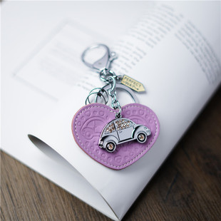米勒斯钥匙扣创意礼品真皮多用汽车匙扣钥匙圈钥匙链可爱个性挂件