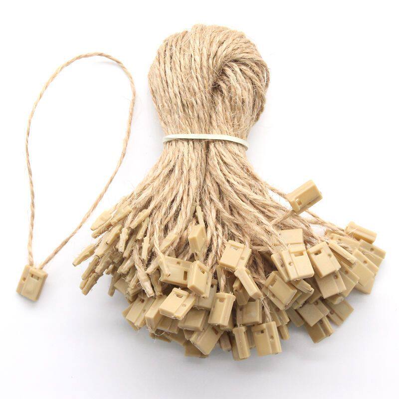 牛仔裤麻线吊牌绳麻绳吊粒吊牌挂绳服装标签穿绳衣服吊卡绳现货图片