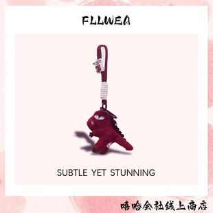 恐龙原创潮牌霸王龙公仔挂饰包包挂件钥匙扣毛绒玩具