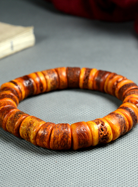 西藏牦牛骨手串随切嘎巴念珠