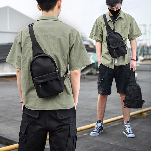 个性街头男士ins潮小单肩斜挎包