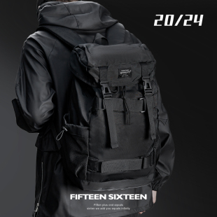 双肩包男士 旅行机能户外登山骑行徒步大容量背包男大学生电脑书包