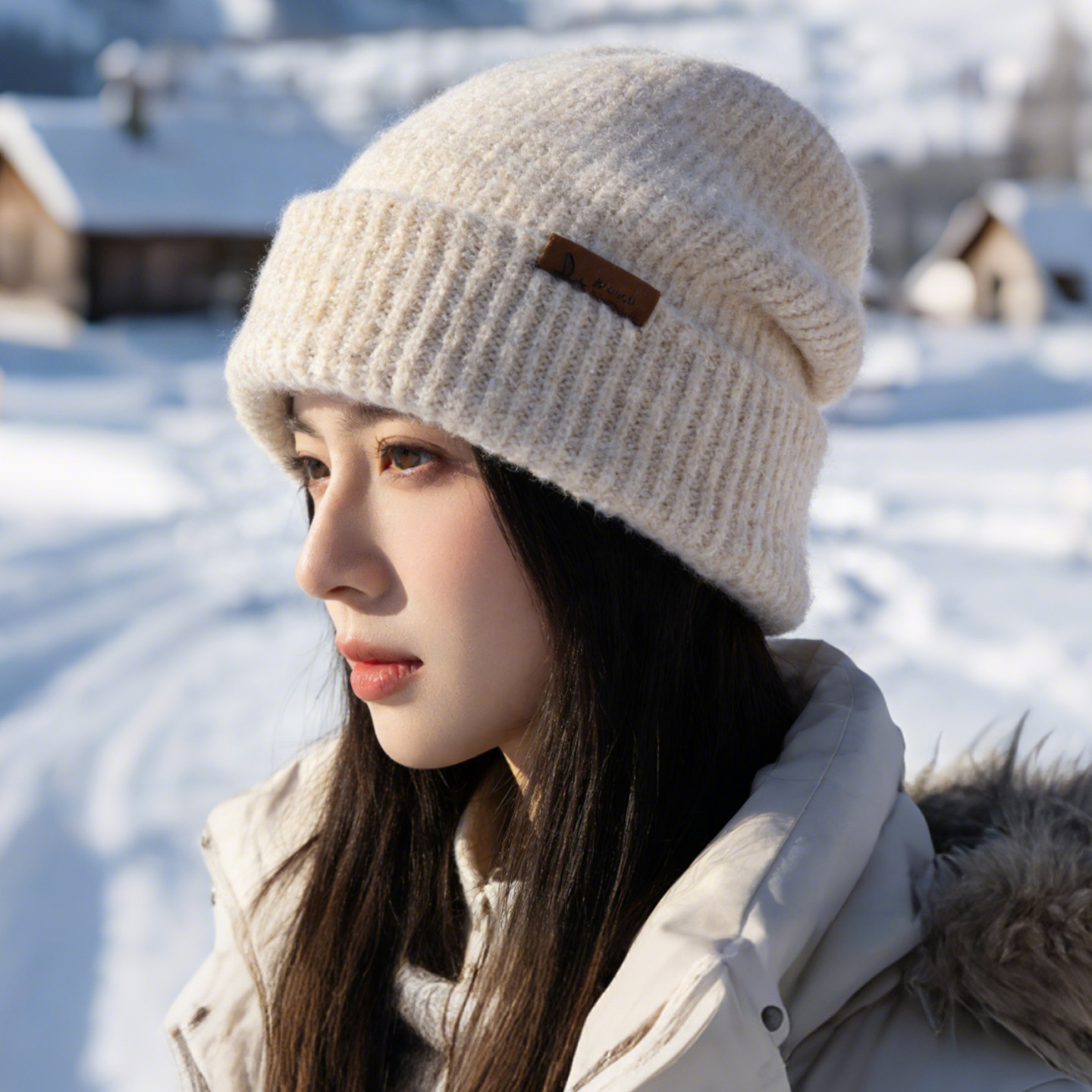 针织毛线帽子女士秋冬季保暖东北防寒护耳哈尔滨冷帽大头围显脸小,服饰配件/皮带/帽子/围巾,帽子,淘宝优惠券,粉丝福利购,淘宝优惠卷