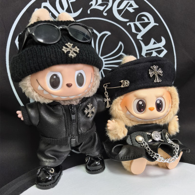 labubu公仔衣服潮流套装耍酷时尚