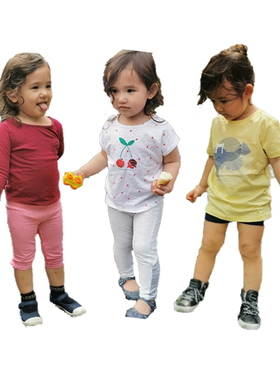 女童春夏棉质打底裤法单OK家柔软舒适短裤弹力修身休闲百搭裤子