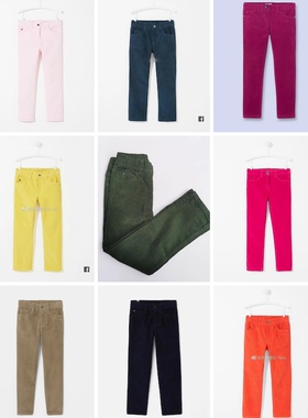 法单轻奢男女童秋冬灯芯绒长裤全棉保暖休闲裤柔软舒适弹力直筒裤