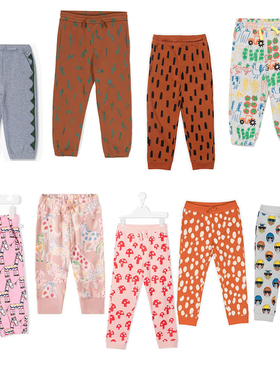 SMC有机棉儿童春秋卫裤全棉休闲抓绒长裤毛圈运动裤粉丝福利