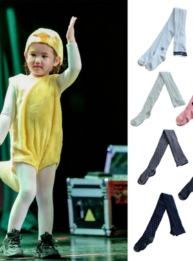 法单小帆船连裤袜女童棉质袜子弹力大好穿不掉档洋气百搭打底袜