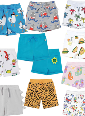 英潮奢SMC有机棉儿童春夏短裤男女童全棉休闲百搭短裤粉丝福利