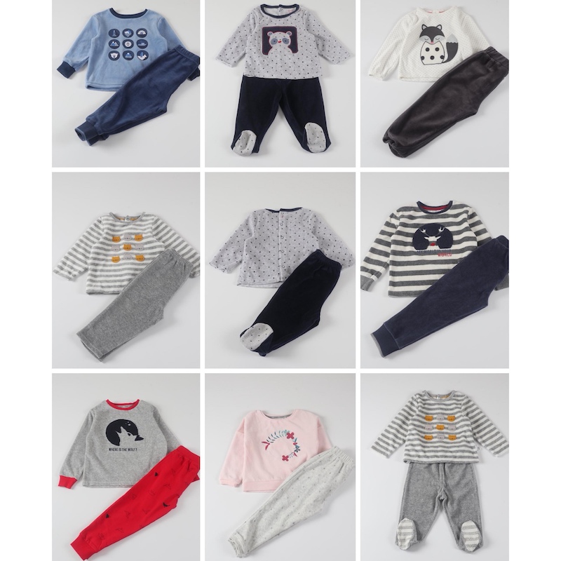 法单男女童秋冬天鹅绒家居服套装保暖舒适可爱上衣裤子两件套