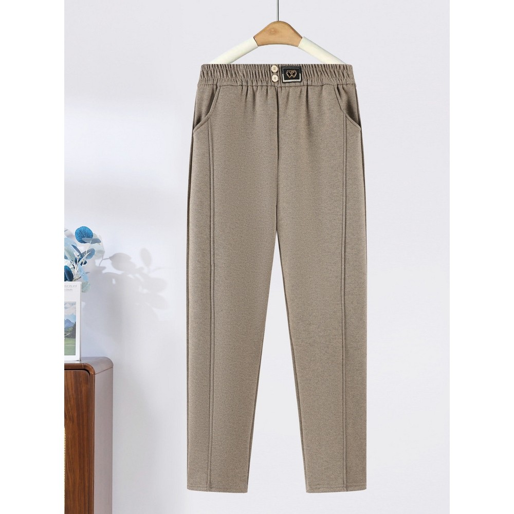 中老年女装冬季新款松紧腰休闲裤子女加绒保暖大码妈妈装外穿长裤,女装/女士精品,棉裤/羽绒裤,淘宝优惠券,粉丝福利购,淘宝优惠卷