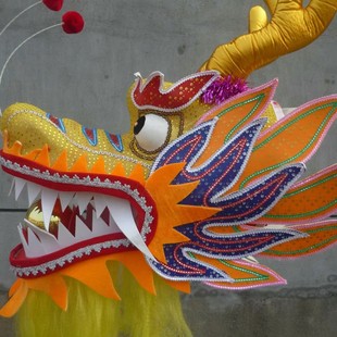 舞龙舞狮道具龙头龙尾端午节超市堆头陈列装饰用品龙舟造型展示