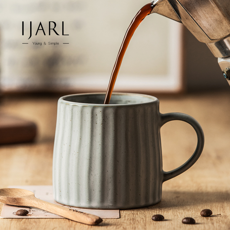 ijarl陶瓷日式复古马克杯情侣
