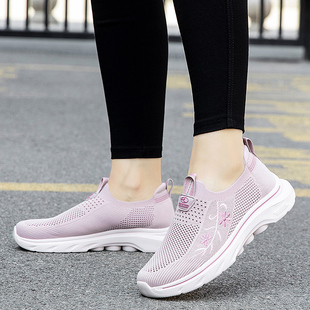 荣仕老北京布鞋女夏季休闲舒适轻便软底防滑一脚蹬散步鞋妈妈鞋