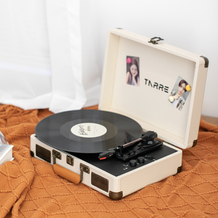 黑胶唱片机复古蓝牙手提箱留声机音箱磁吸唱机礼物