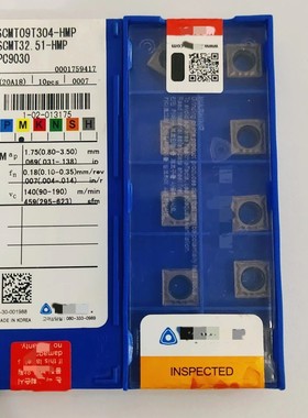 克洛伊数控刀片SCMT09T304/08-HMP CCMT09T304 PC9030加工不锈钢