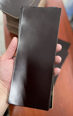 新禧马臀皮！规则马臀皮cordovan 9.5*24cm 黑咖随机发 1.0-1.5mm