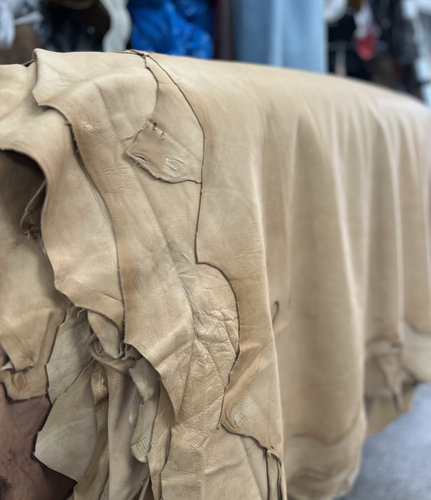 鹿皮清货！性价比！意大利真皮鹿皮尾货 柔软鹿皮1.2mm粒面鹿皮