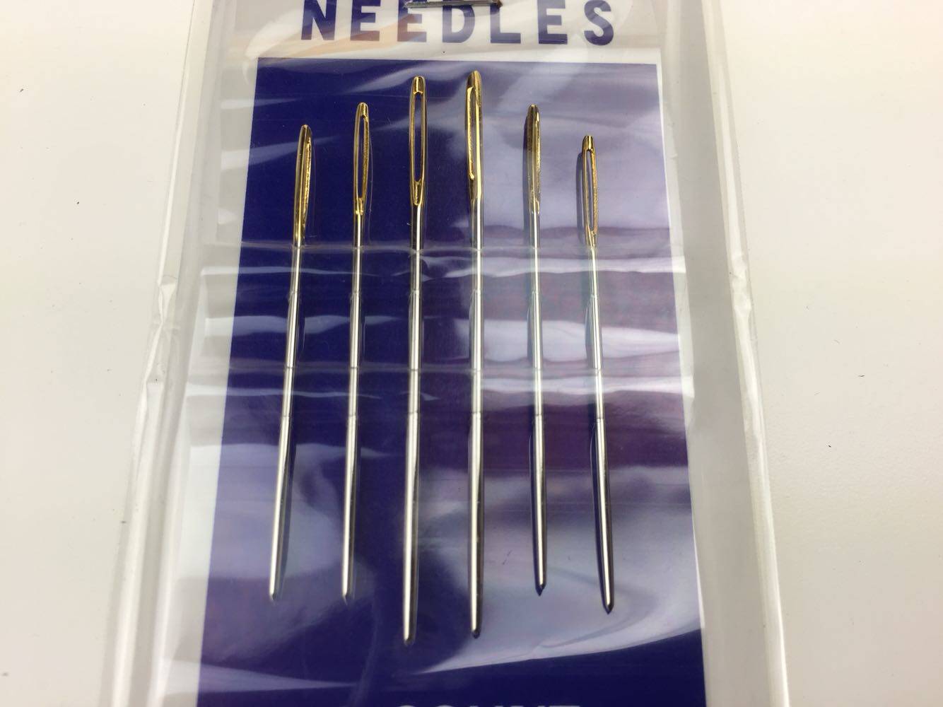 JINGWU 가죽-SHUANGYAN 브랜드 손 바느질 바늘 수제 DIY 바느질 가죽 바늘 실 큰 눈 이불 바늘