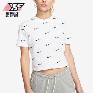 耐克正品刺绣女运动休闲短袖T恤