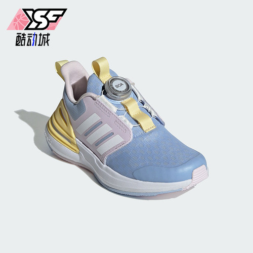 阿迪达斯儿童旋转按钮运动休闲鞋
