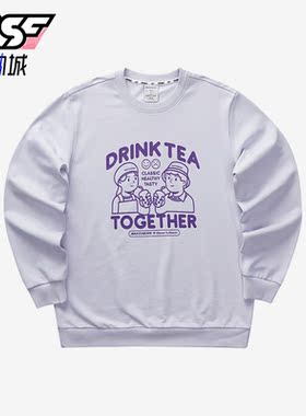 Skechers/斯凯奇正品新款男女时尚印花针织圆领休闲卫衣 L423U052