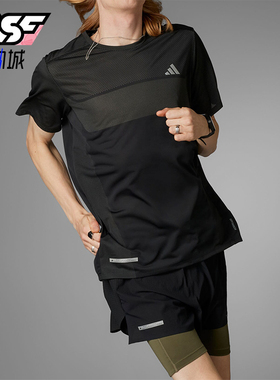 Adidas/阿迪达斯正品ULT ENG TEE 男士速干跑步运动短袖T恤IN0094