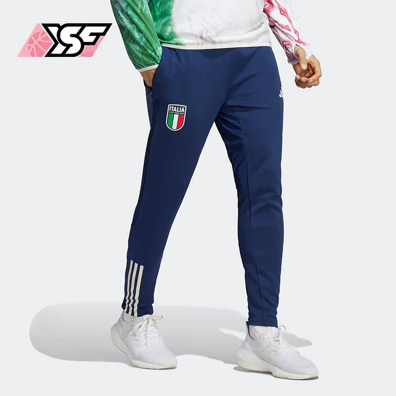 Adidas/阿迪达斯正品新款男子意大利队足球运动长裤HS9859