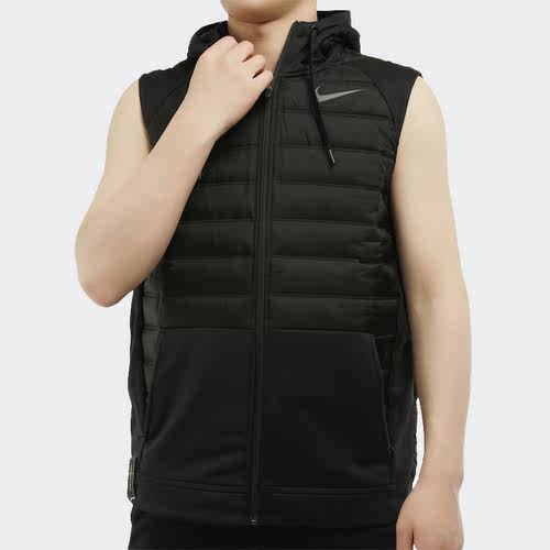 Nike/耐克正品 2019冬季新款男子保暖运动连帽休闲棉马甲 BV4535