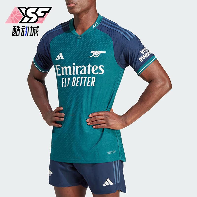 Adidas/阿迪达斯正品2023新款男子透气足球运动短袖T恤IN1603