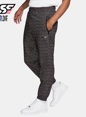 Nike/耐克正品Classic Sport男子意产格子纱线长裤CJ0804-010