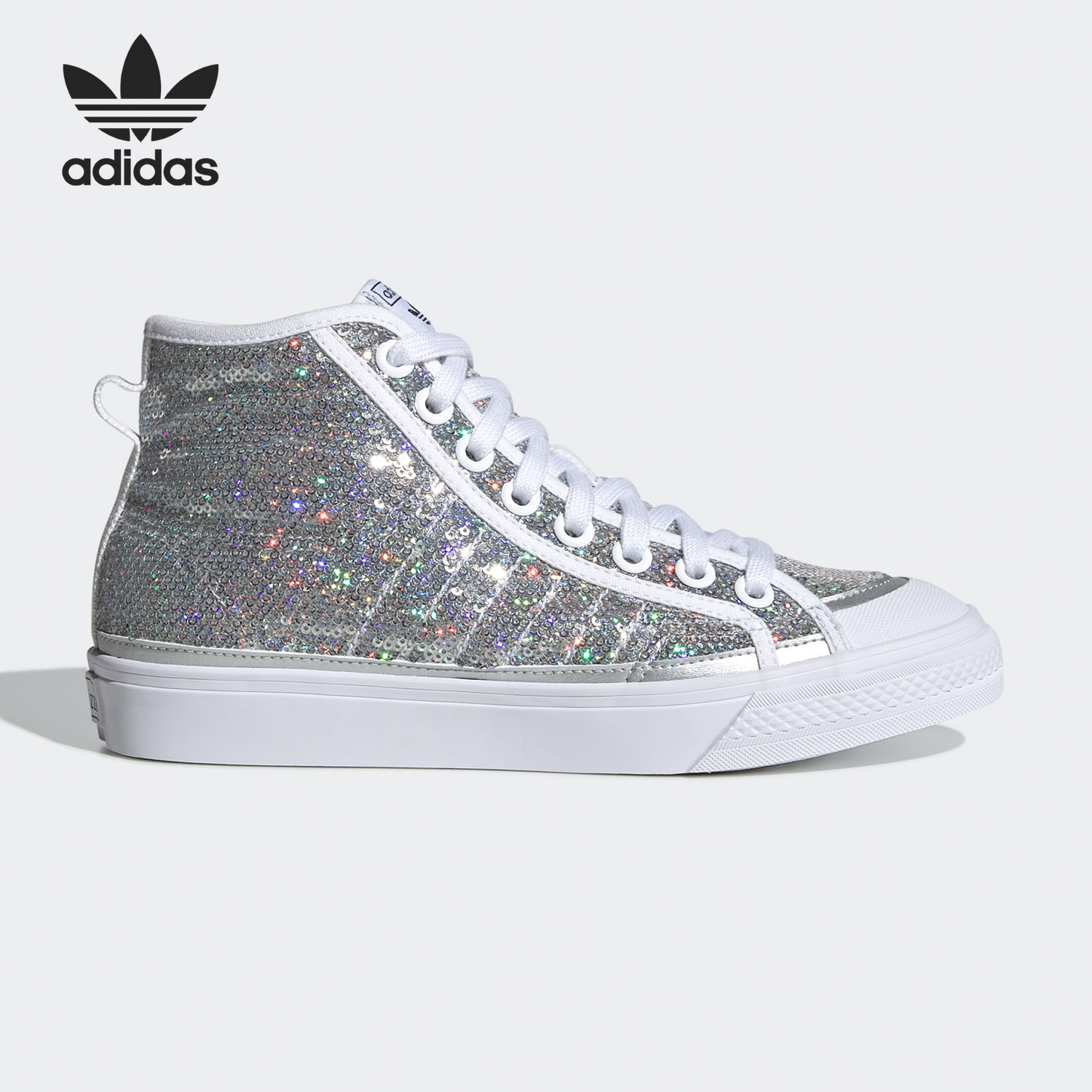 Adidas/阿迪达斯正品三叶草 NIZZA HIGH W 女子经典休闲鞋 FW9944