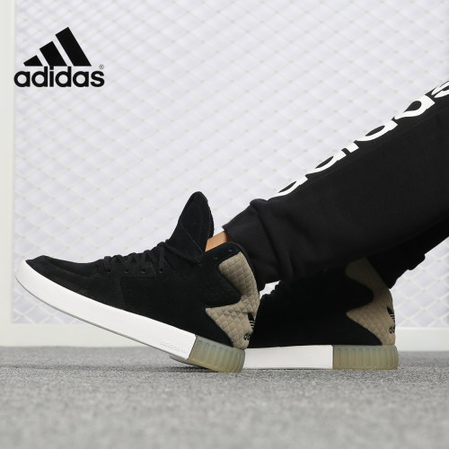 Adidas/阿迪达斯正品 TUBULAR 女子新款运动高帮休闲鞋 BY9182