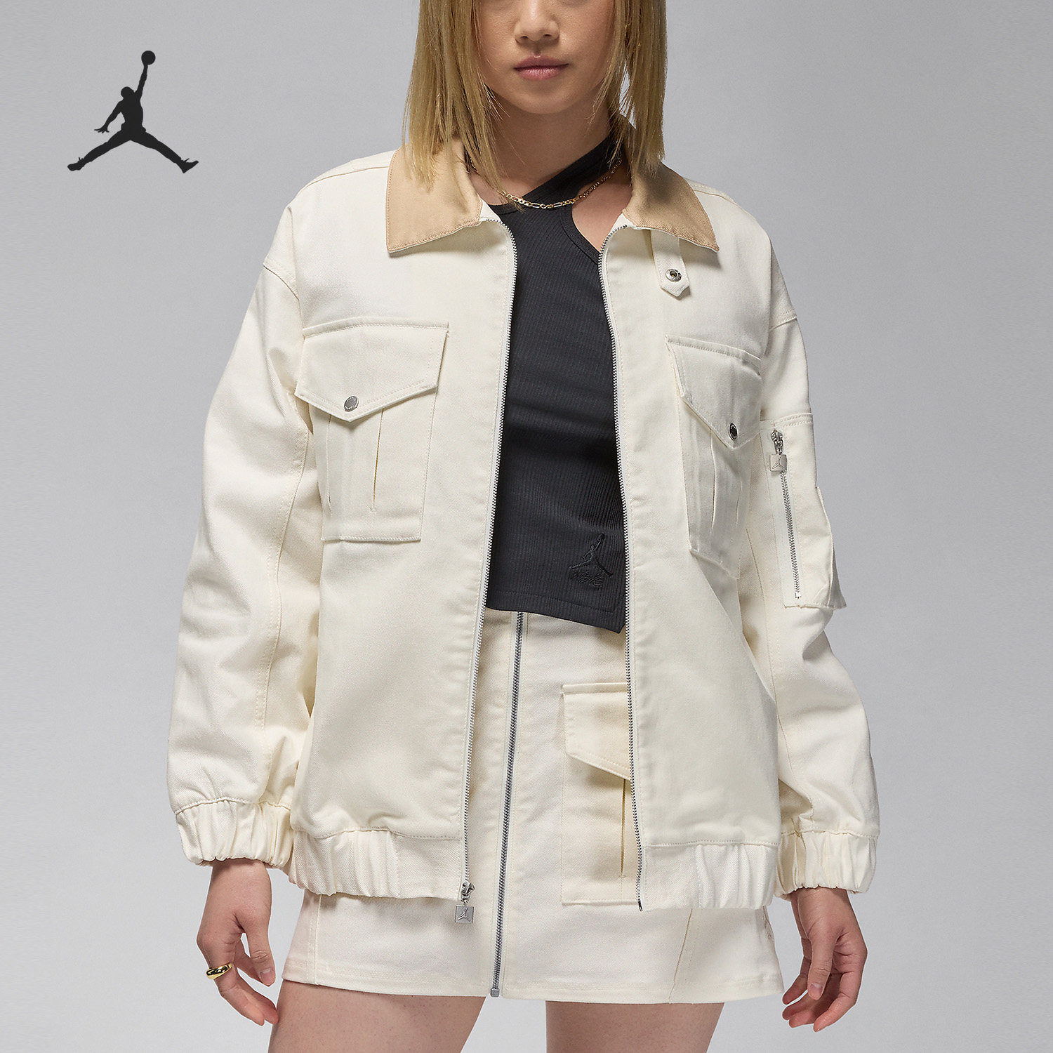 Nike/耐克正品Jordan Renegade 女士时尚复古外套FN5675-133