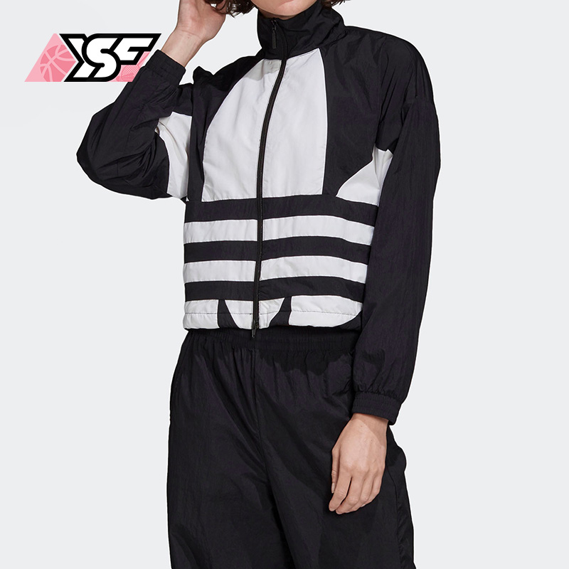 阿迪达斯女子立领夹克外套