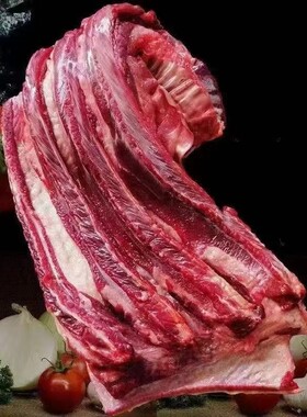 正宗新鲜驴肉排肋骨驴排骨整块排肉生鲜驴肉放养带皮真空现宰酒店