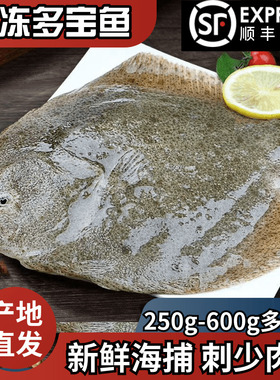 新鲜多宝鱼鲜活特大号冷冻比目鱼偏口鱼八宝鱼鲽鱼扁口鱼菱鲆海鱼