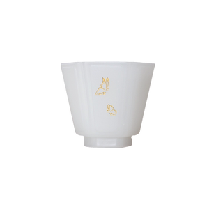心缘堂琉璃茶器茶具玉色画宫屏套装文艺小茶杯盖碗公道送礼礼品