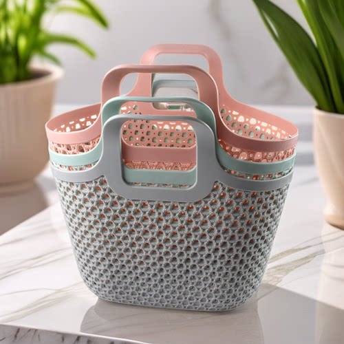 手提篮子优沐镂空洗澡篮